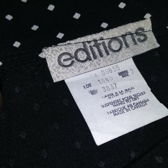 Black Shorts, Vintage Pleated, Wide Leg Shorts, High Waist, High Rise with Pocke - Picture 6 of 9